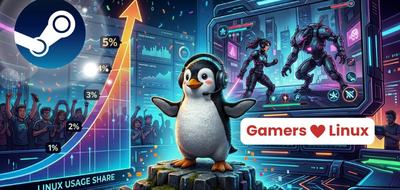 Gaming : 5% des joueurs sont sur Linux d’après Steam