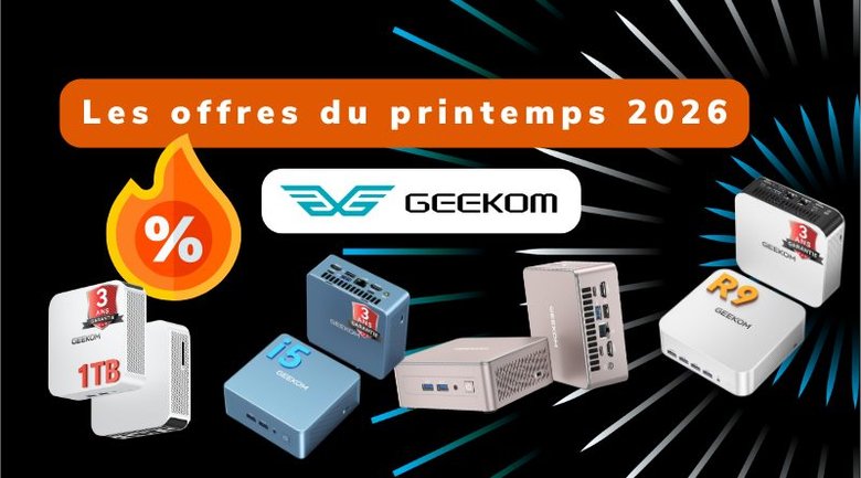 GEEKOM : le top des offres Mini PC du Printemps 2026 sur Amazon