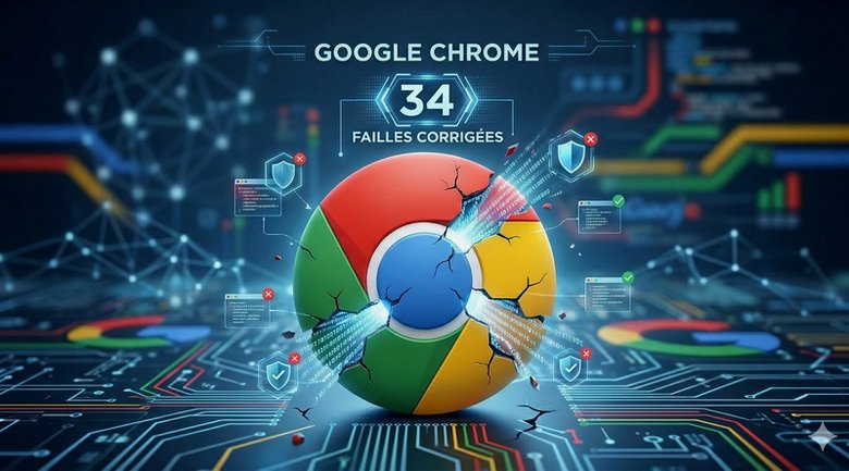 Google Chrome : 34 vulnérabilités corrigées en quelques jours
