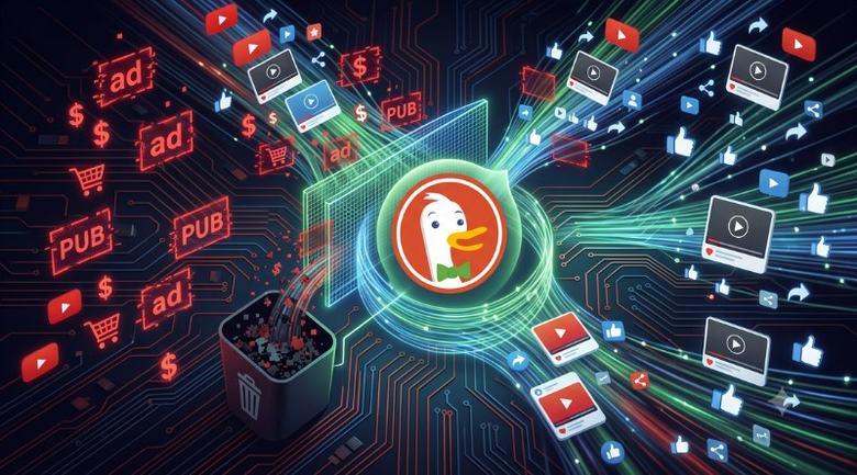 Le navigateur DuckDuckGo bloque désormais les publicités YouTube, par défaut