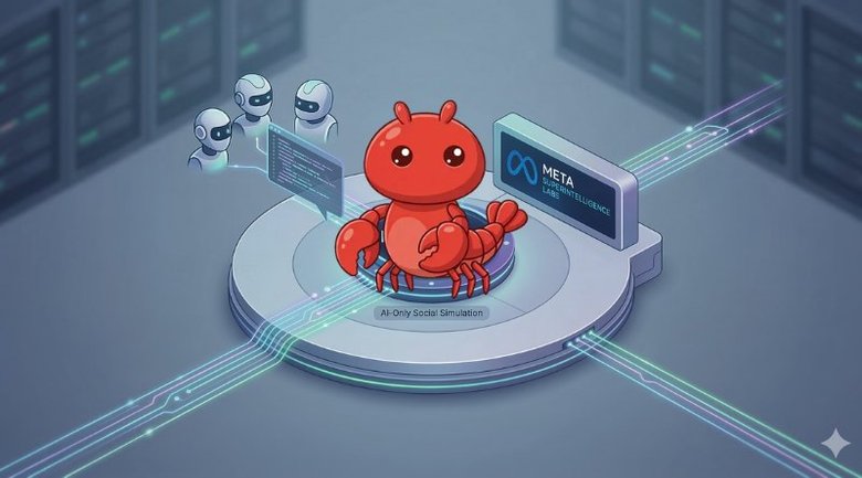 Meta met la main sur Moltbook, le réseau social des agents IA