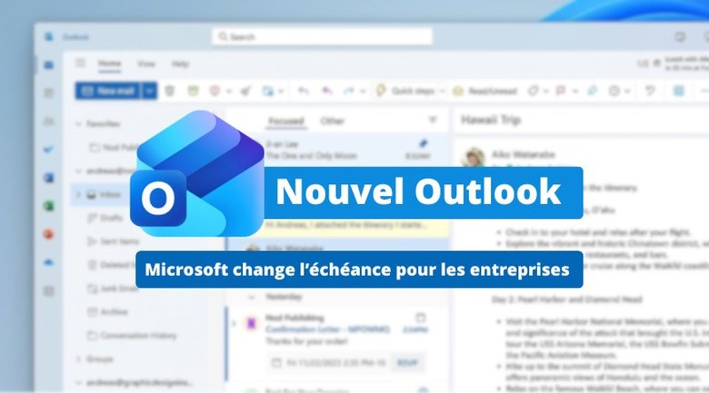 Microsoft ne forcera pas l’adoption du Nouvel Outlook en entreprise avant mars 2027