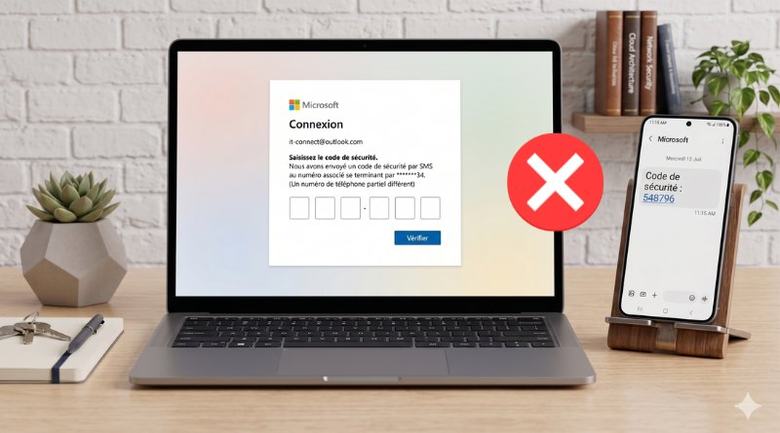 Microsoft va arrêter les codes par SMS pour les connexions aux comptes personnels !