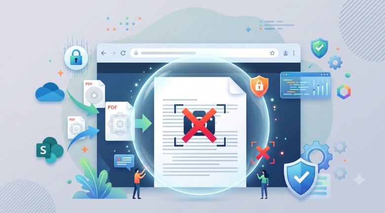 OneDrive et SharePoint : les captures d’écran des PDF sensibles bientôt bloquées