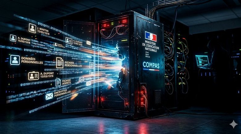 Piratage Éducation nationale : le portail COMPAS piraté, 243 000 enseignants touchés