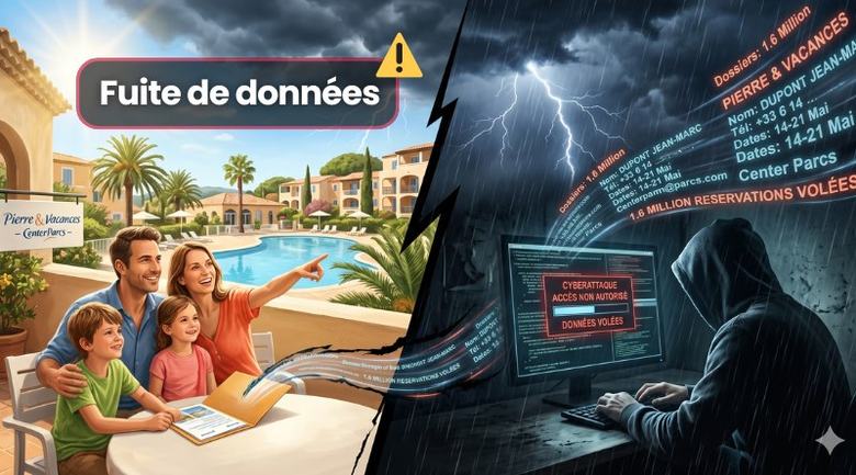 Piratage Pierre & Vacances – Center Parcs : 1,6 million de dossiers de réservations concernés