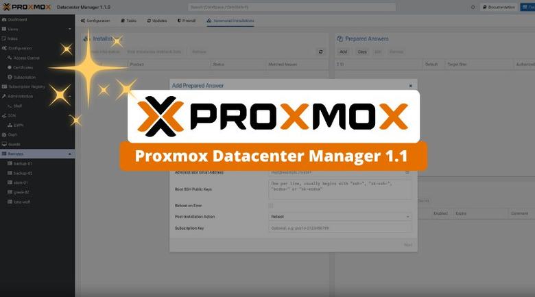 Proxmox Datacenter Manager 1.1 : découvrez les nouveautés principales
