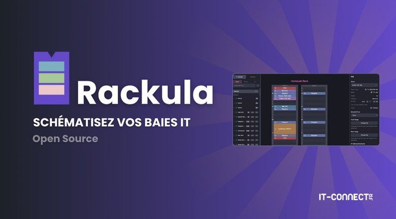 Schématisez vos baies serveurs facilement avec Rackula