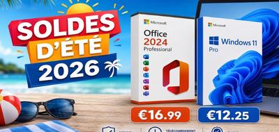 Soldes d’été 2026 GoDeal24 : Office 2024 Pro Plus à vie à 16.99€ et Windows 11 Pro à 12.25€
