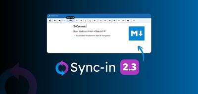 Sync-in 2.3 : découvrez les nouveautés, dont l’éditeur Markdown