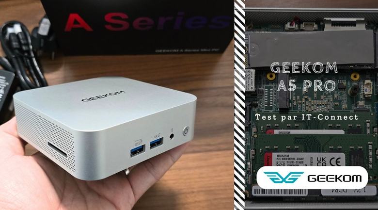 Test Geekom A5 Pro : AMD Ryzen 5, 16 Go RAM et 1 To de SSD NVMe