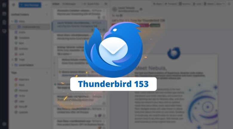 Thunderbird 153 : nouvelle version ESR, support Exchange natif et 61 failles corrigées