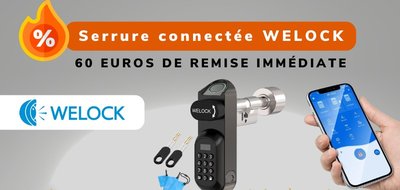 WELOCK Smart Lock U81 : une serrure connectée qui n’oublie pas la clé traditionnelle