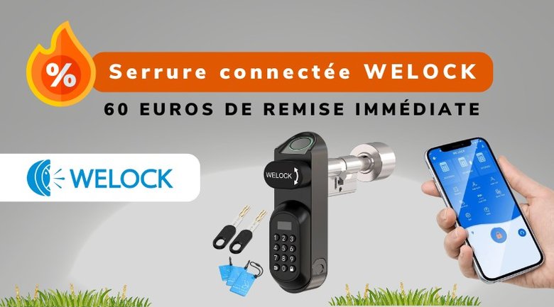 WELOCK Smart Lock U81 : une serrure connectée qui n’oublie pas la clé traditionnelle