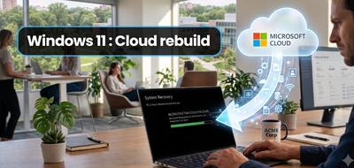 Windows 11 : avec Cloud rebuild, Microsoft réinstalle votre PC depuis le cloud, même s’il ne démarre plus