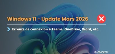 Windows 11 : la mise à jour de mars perturbe la connexion à Teams, OneDrive, etc.